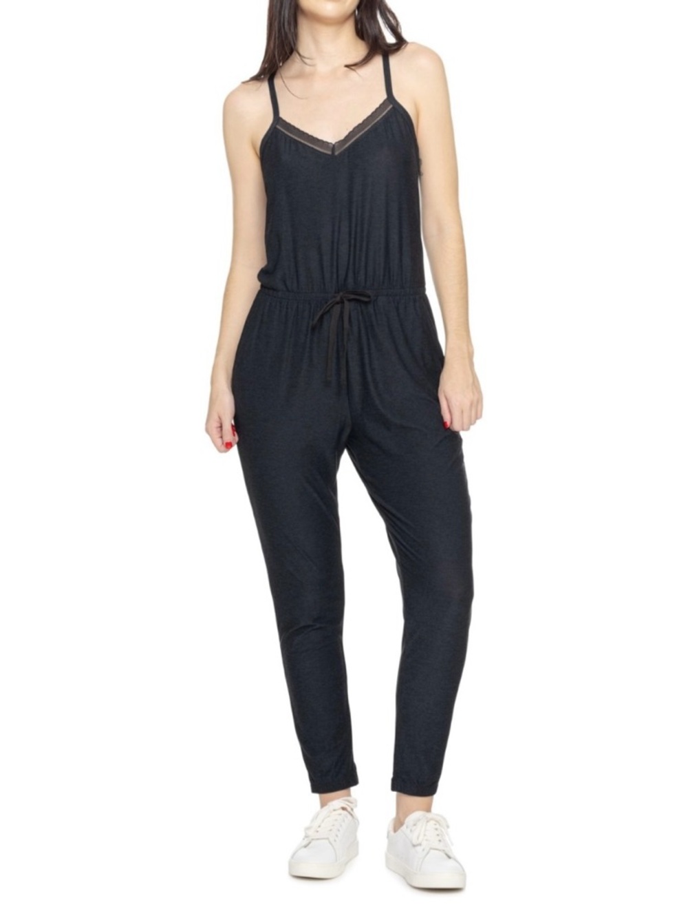 New with tags- Beyond Yoga- Featherweight Lace Jumpsuit- Size small